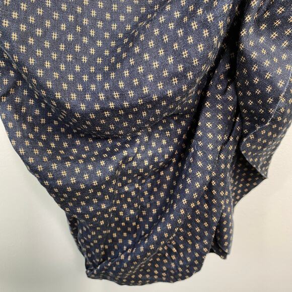 Etoile Isabel Marant Women Coquette Feminine Linen Dress Size 36 Blue Ruched - Picture 3 of 10